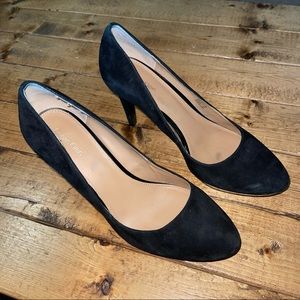 Calvin Klein Black Suede Paulette 4” Platform Heel